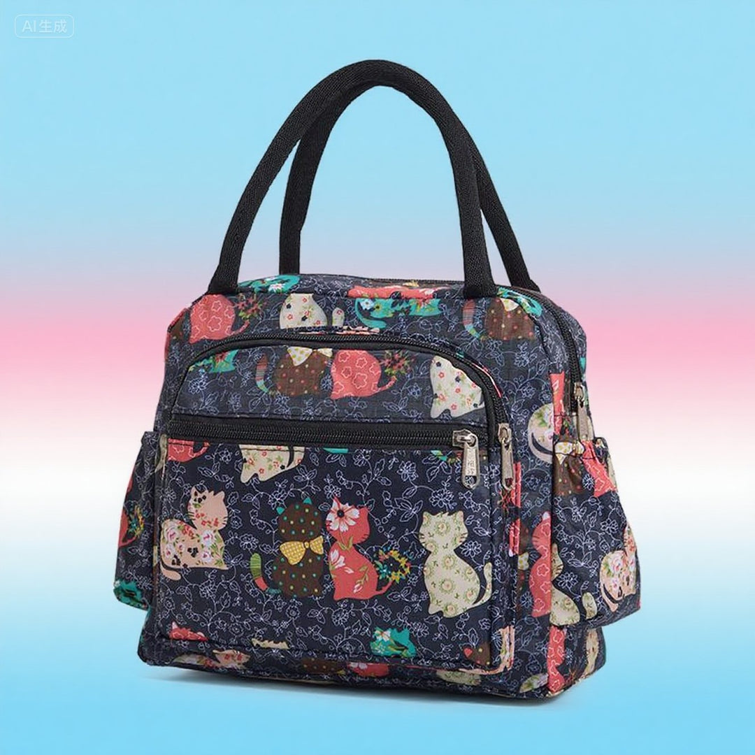 Cat Pattern Insulated Lunch Tote Stornfield