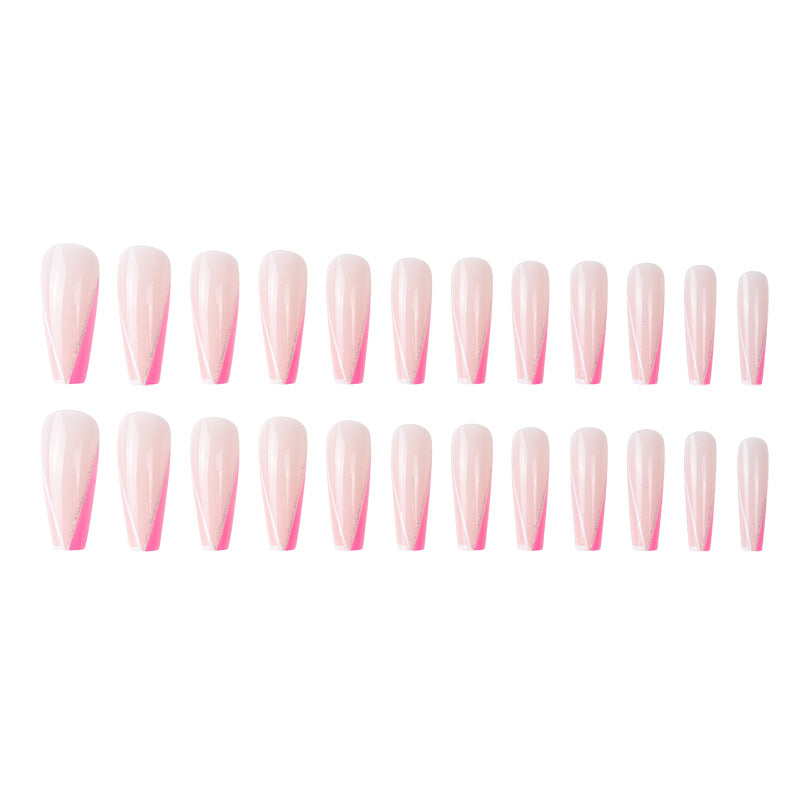 Long Stiletto Press-On Nails with Elegant French Tip Design Stornfield