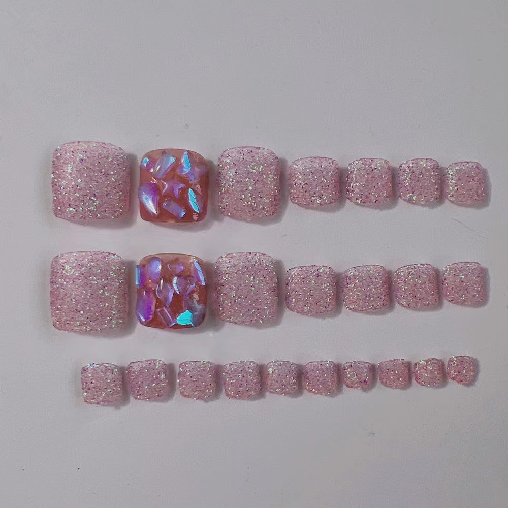 Glamorous artificial nails with sparkling glitter Stornfield