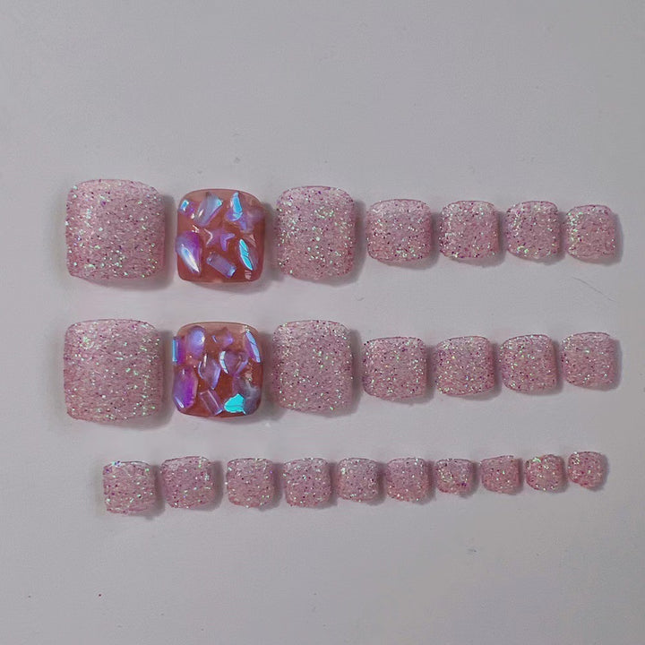Glamorous artificial nails with sparkling glitter Stornfield