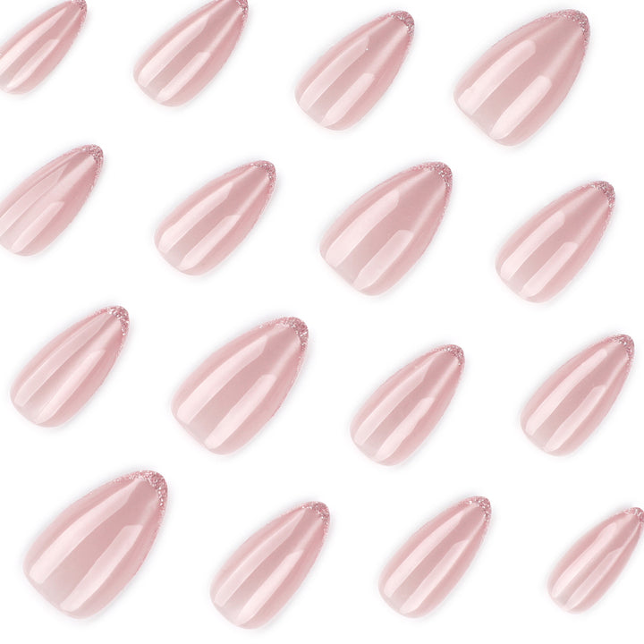 Artful stiletto nails with elegant ombre pattern Stornfield