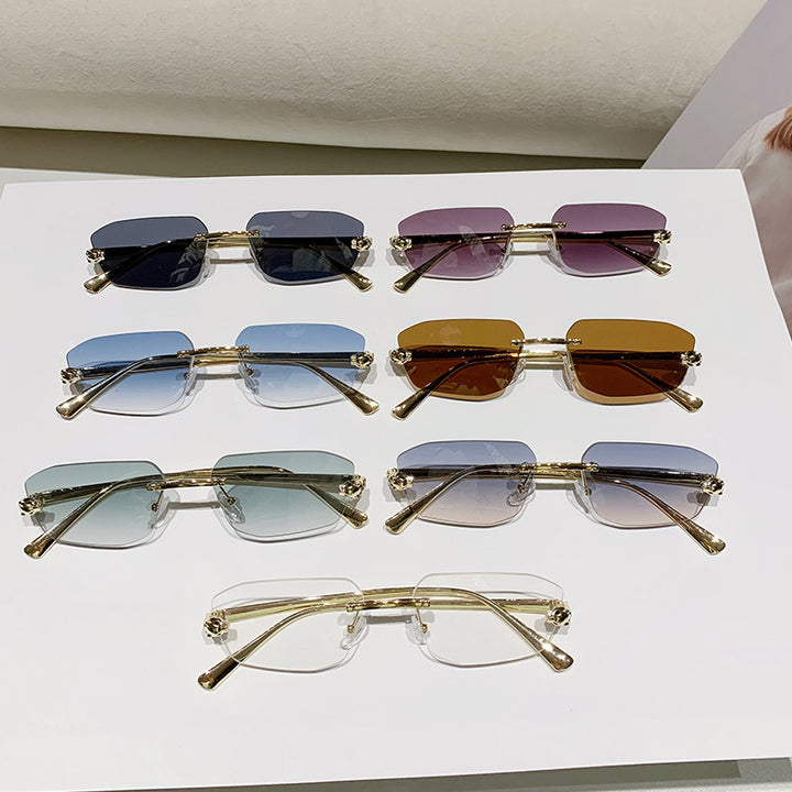 Women elegant half-frame sunglasses Stornfield