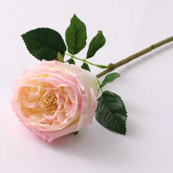 Realistic Faux Peony Flower Stem