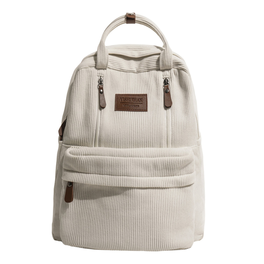 Corduroy Textured School Backpack Stornfield