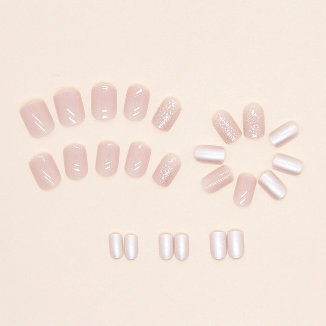 Elegant Glossy Press-On Nail Set Stornfield