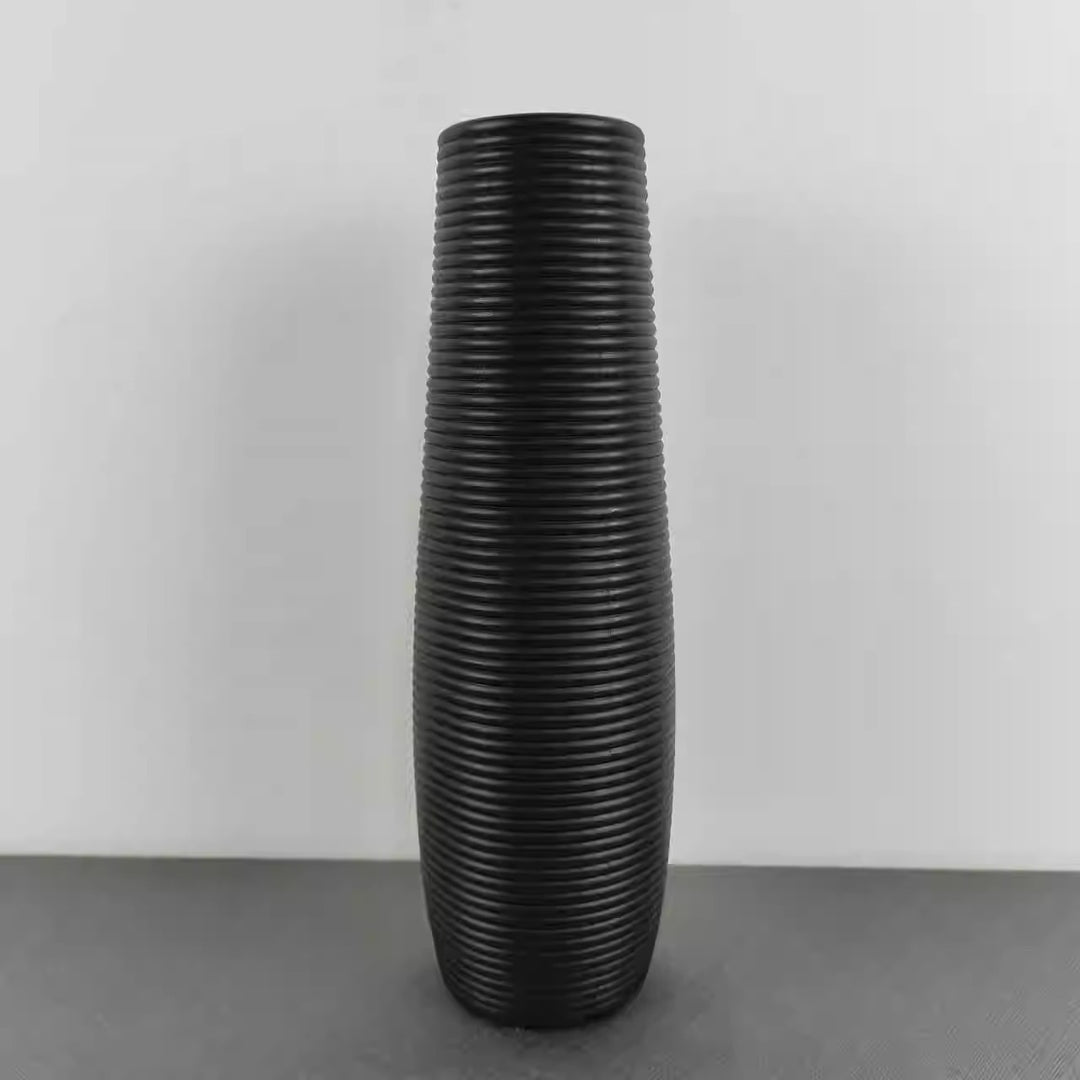 Modern Ribbed Decorative Vase Stornfeild