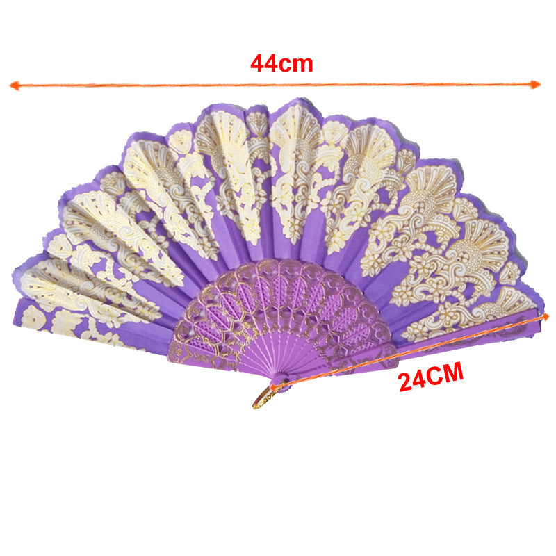 Ladies' elegant hand fan with intricate decorations Stornfield