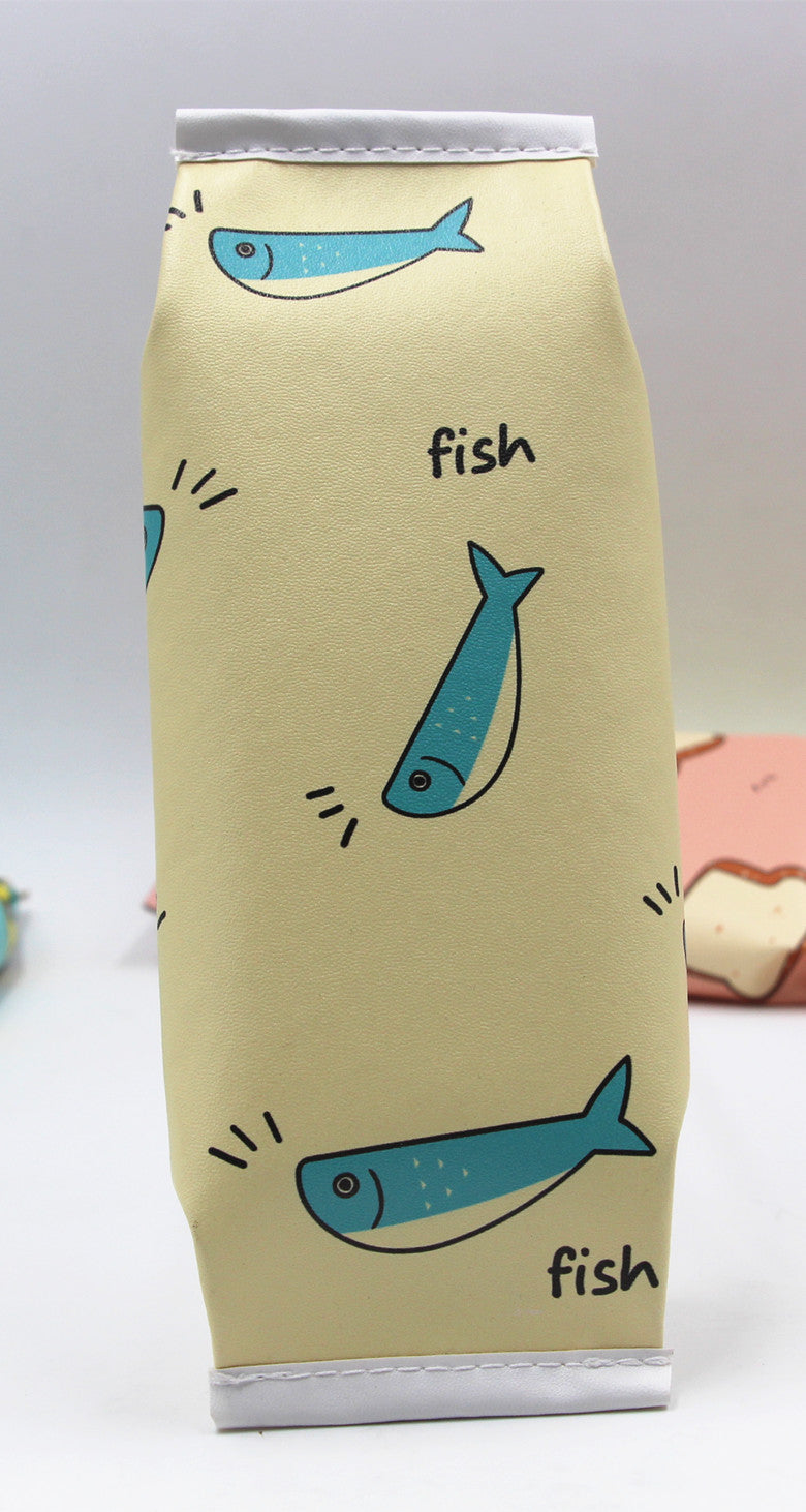 Cute Bread-Themed Zippered Pencil Case Stornfield