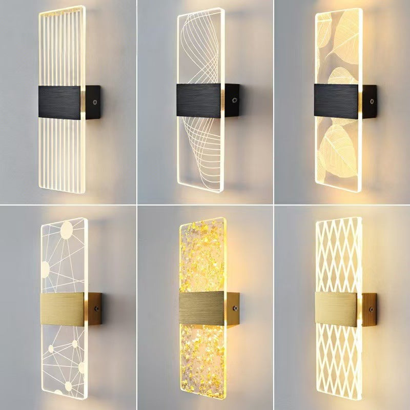 Contemporary Crystal Wall Sconce