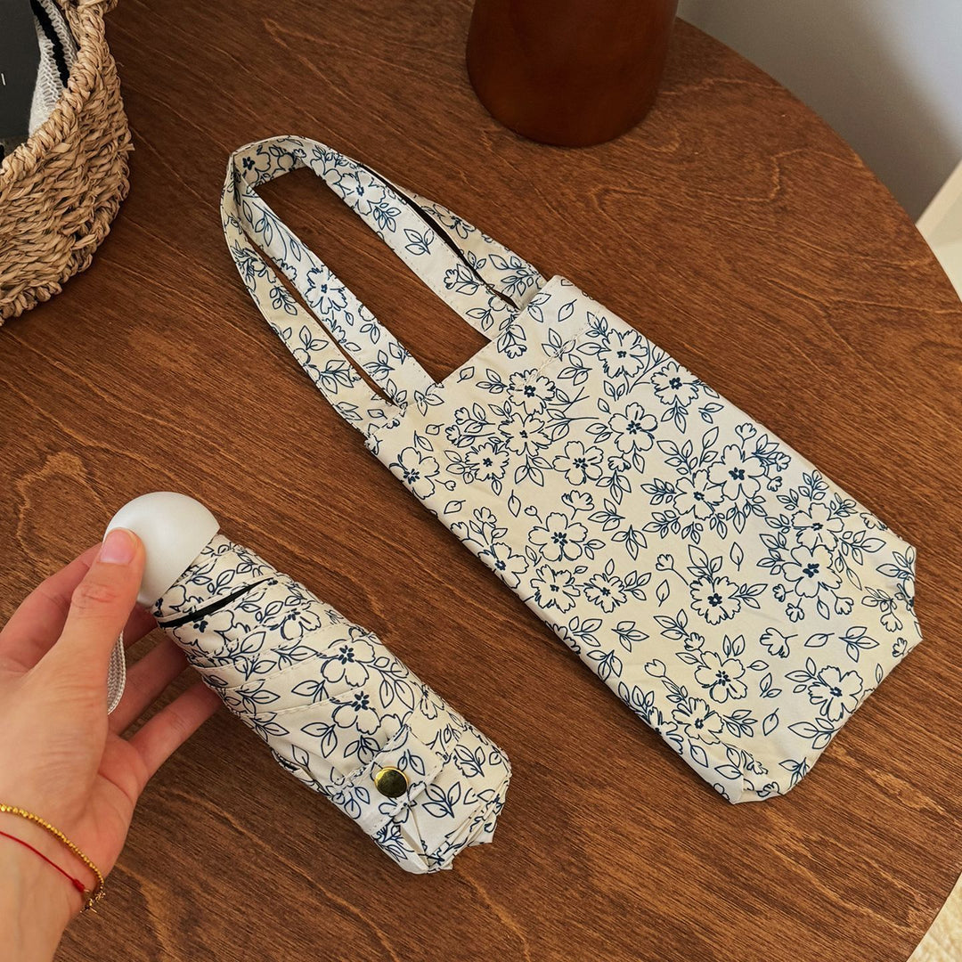 Women's Foldable Shopping Bag with Floral Design Stornfield