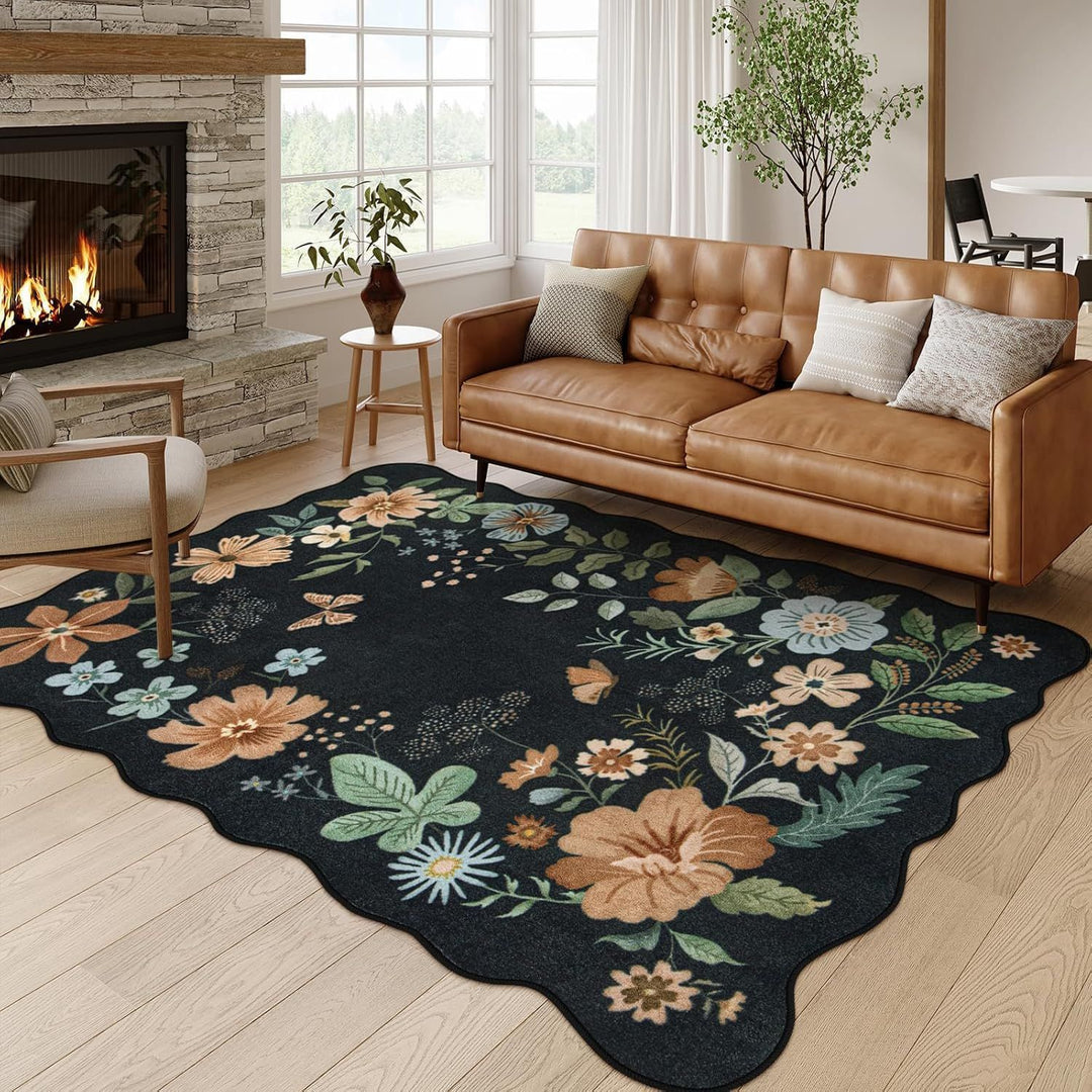 Decorative Floral Area Rug