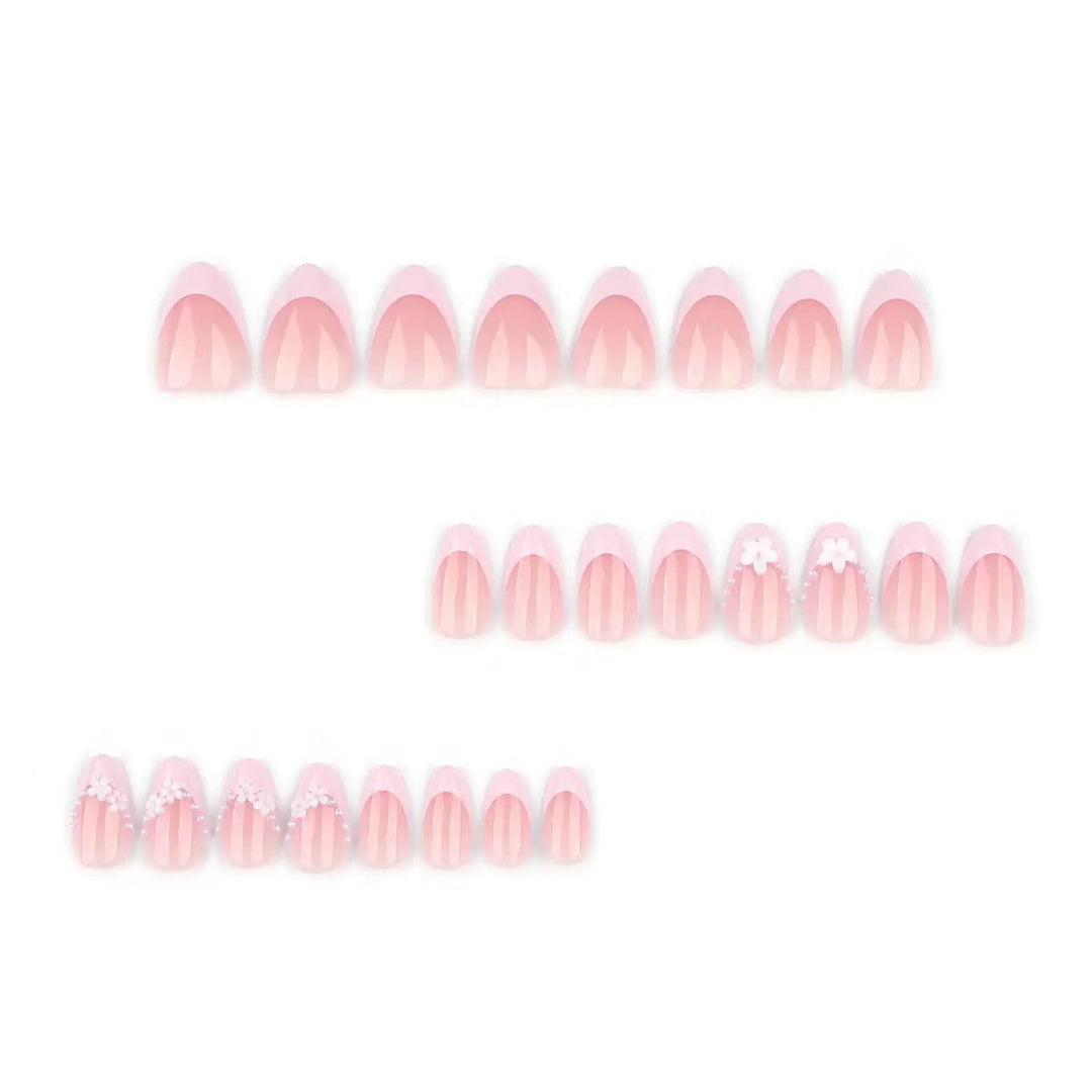 Elegant Floral Design Press-On Nails
