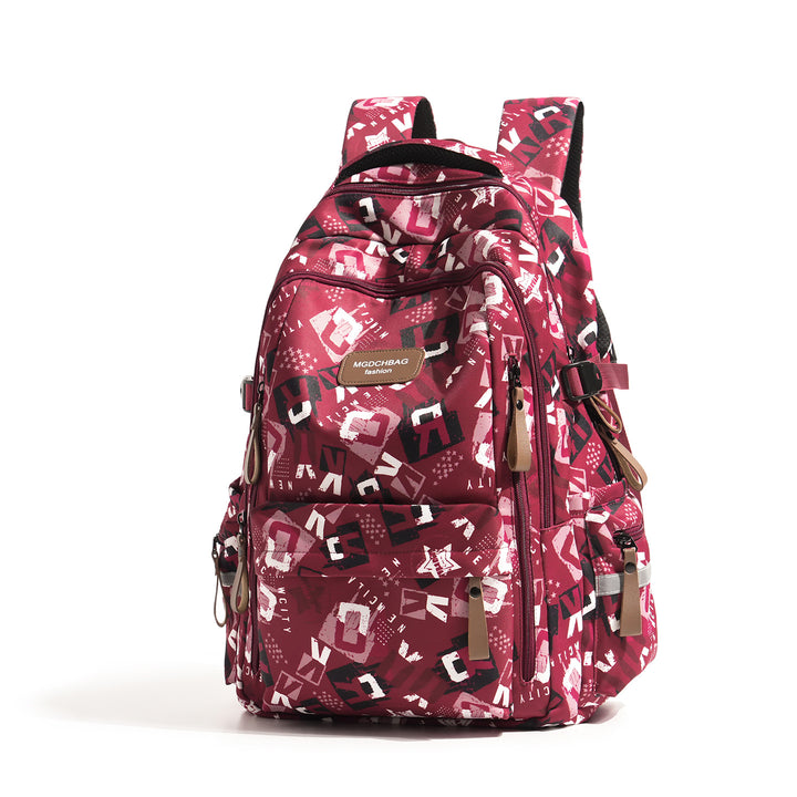 Stylish Multi-Compartment Graphic Print Backpack Stornfield