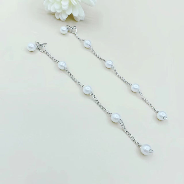 Pearl Chain Drop Earrings Stornfield