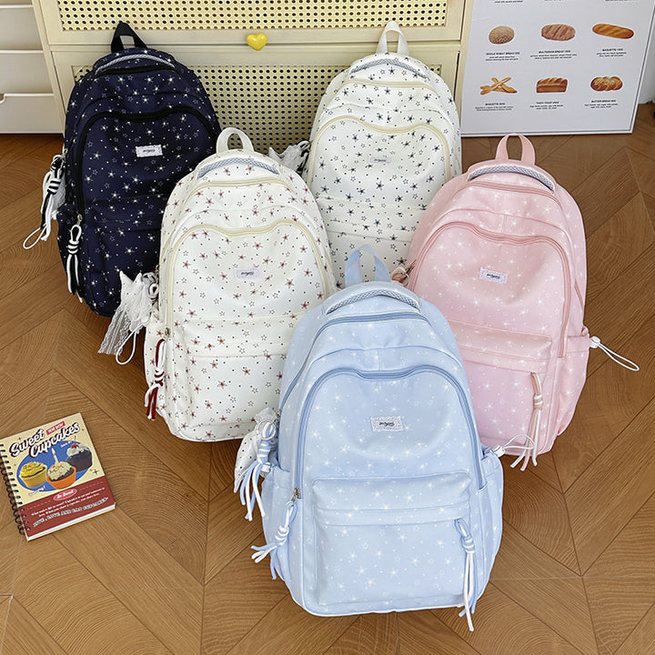 Fun Star-Embellished Student Backpack Stornfield