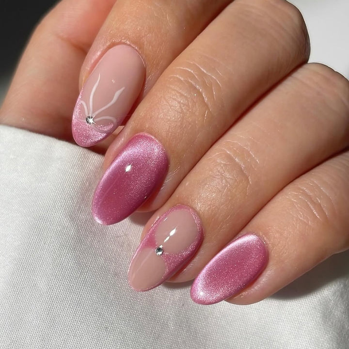 Elegant artificial nails with glitter accents Stornfield