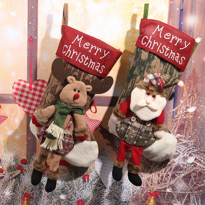 Decorative Christmas stocking in reindeer design Stornfield