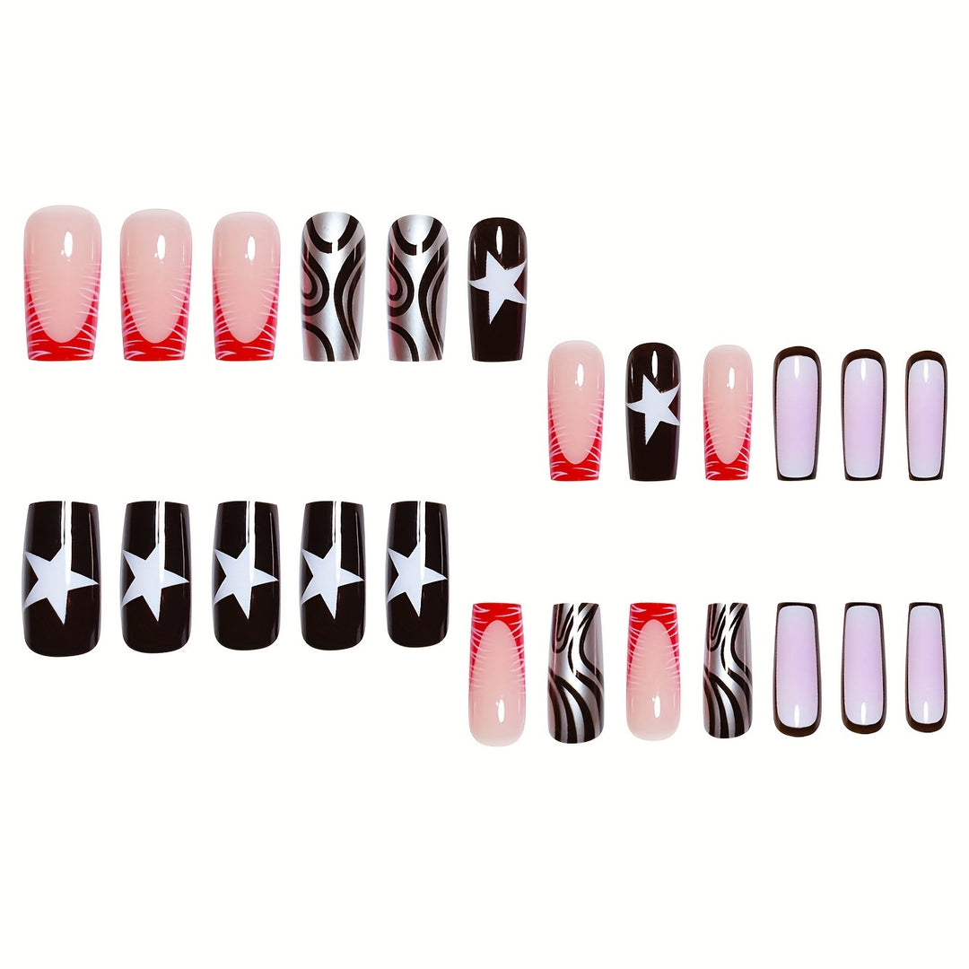 Creative Artistic Press-On Nails Stornfield