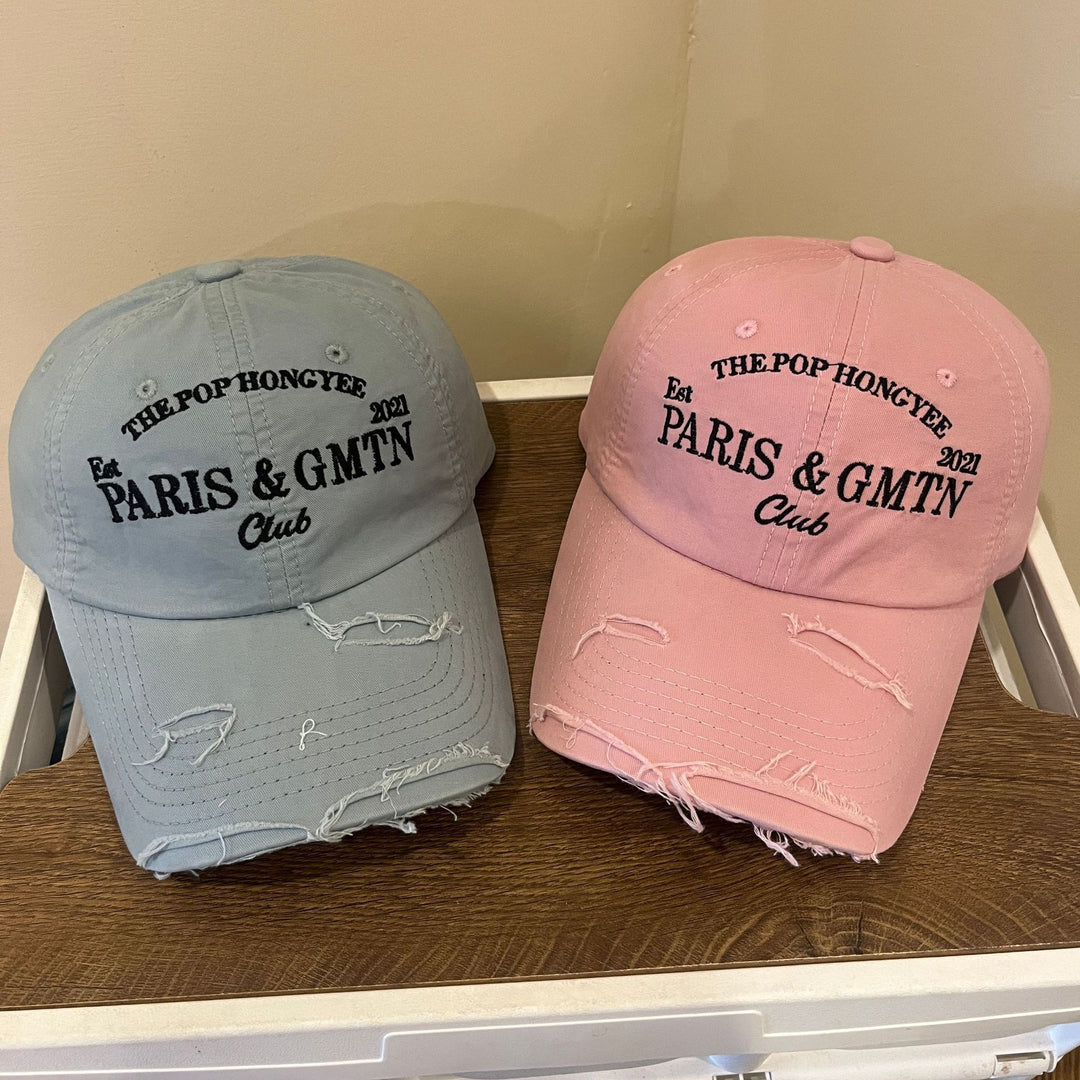 Men's Distressed Cotton Twill Baseball Cap Stornfield