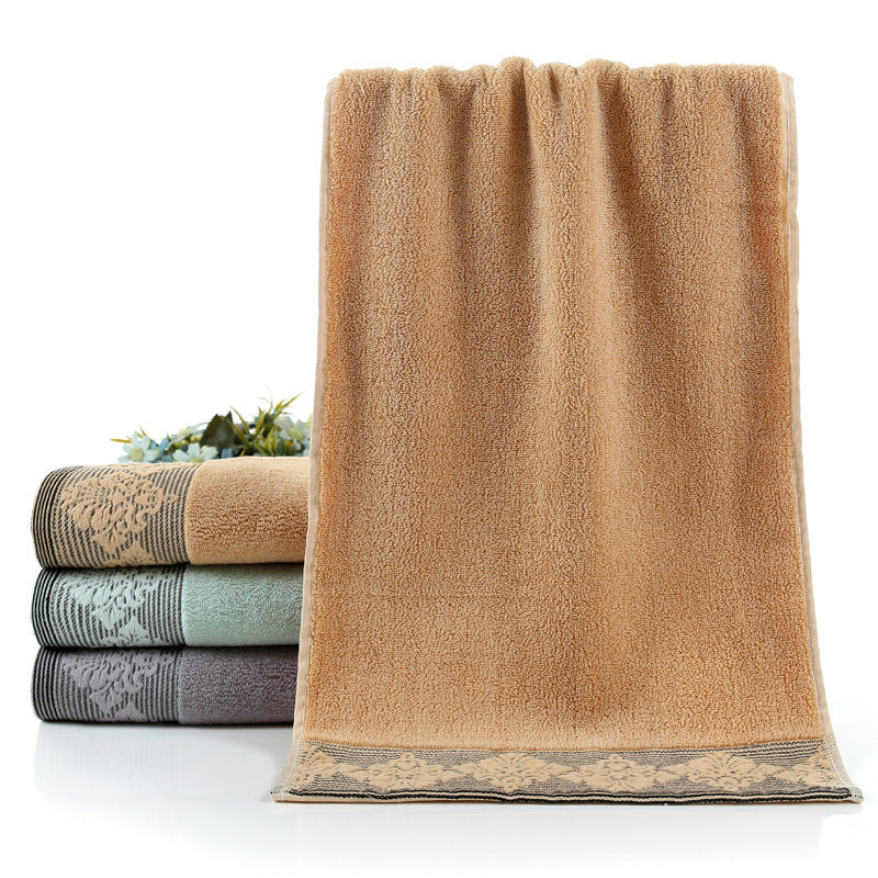 Ladies luxurious terry bath towel with elegant lace trim Stornfield