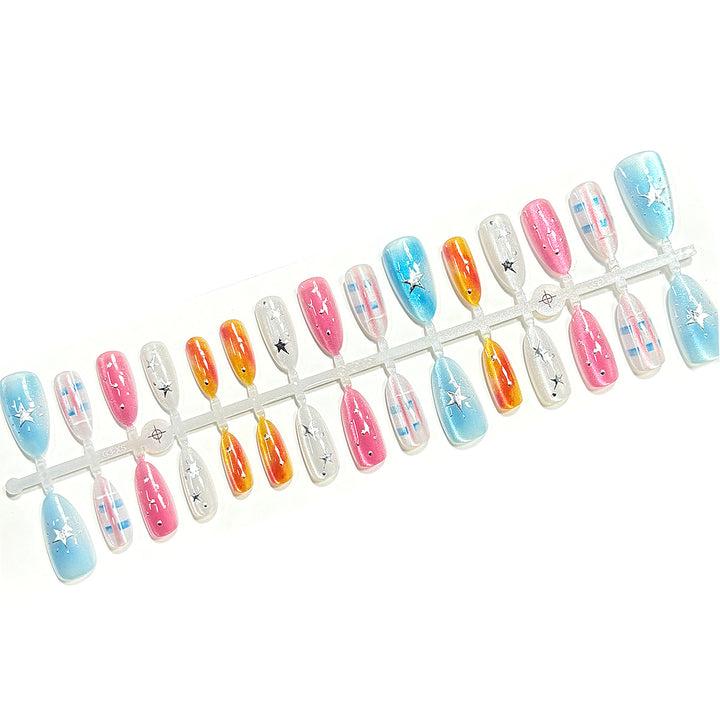 Starry Themed Press-On Nail Set Stornfield