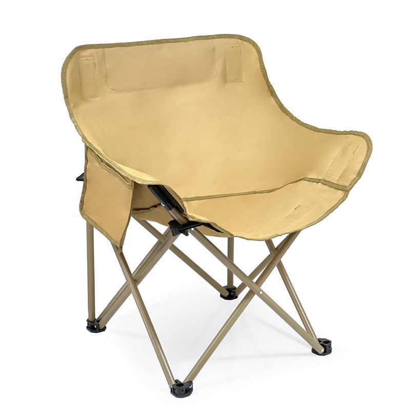 Women's folding chair with comfortable backrest and cup holder Stornfield