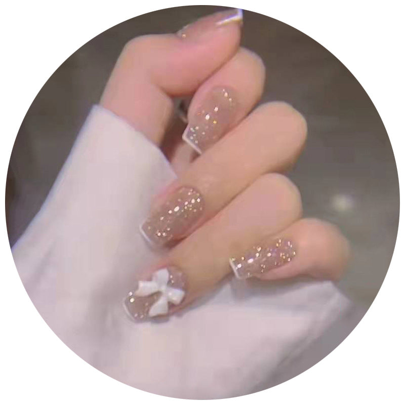 Sparkling Glitter Press-On Nail Art Set Stornfield
