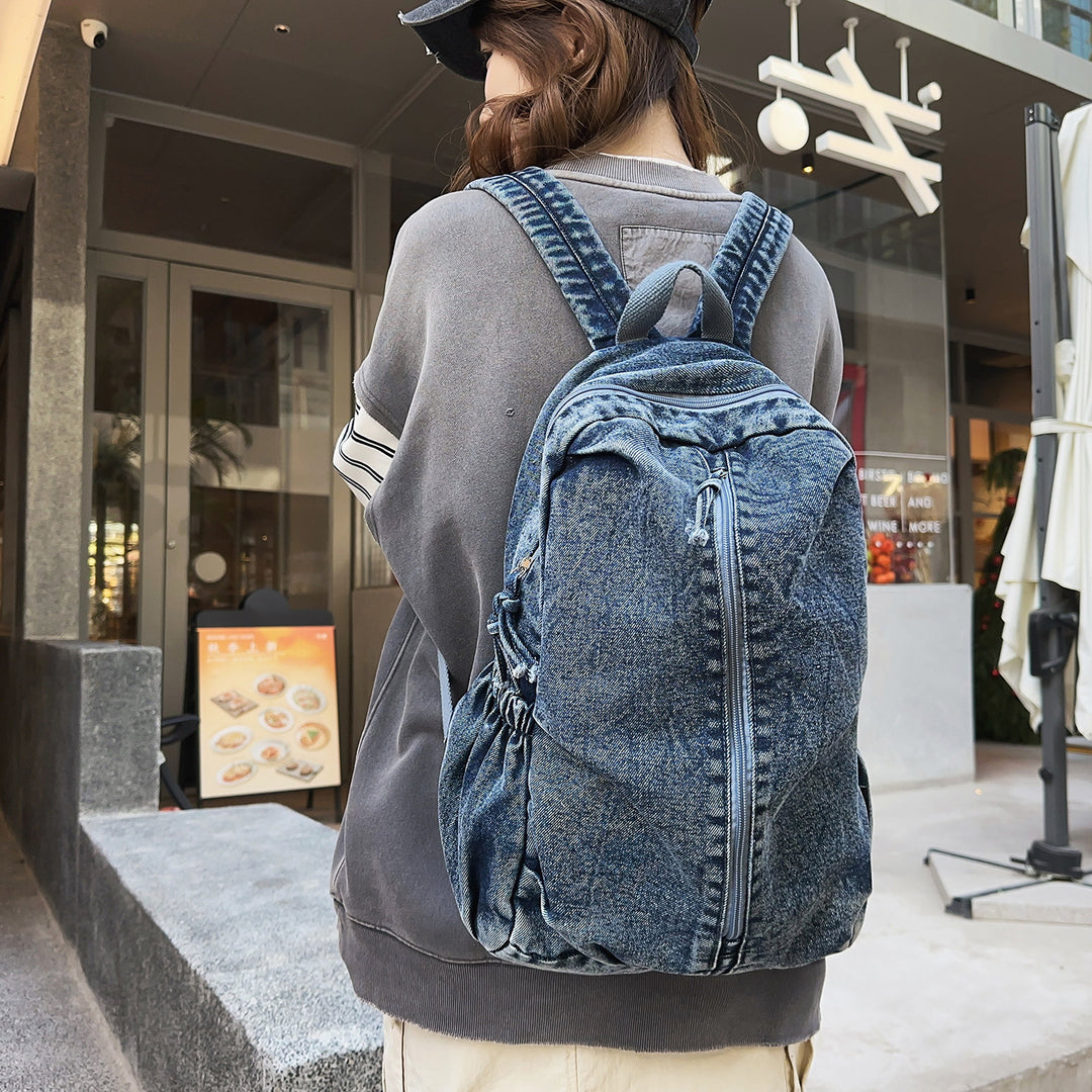 Casual Denim Travel Backpack Stornfield