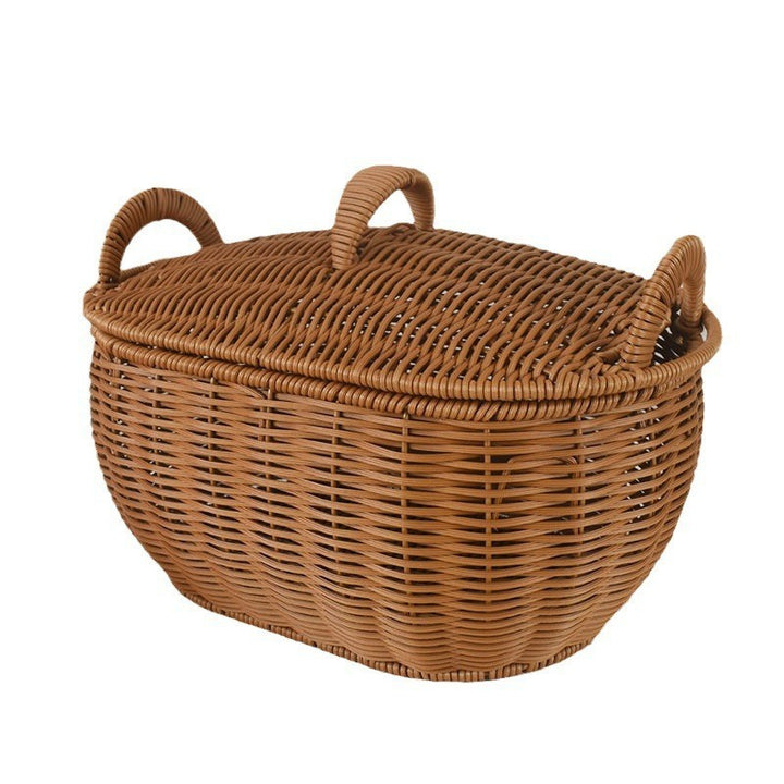 Handwoven Wicker Storage Basket Stornfield