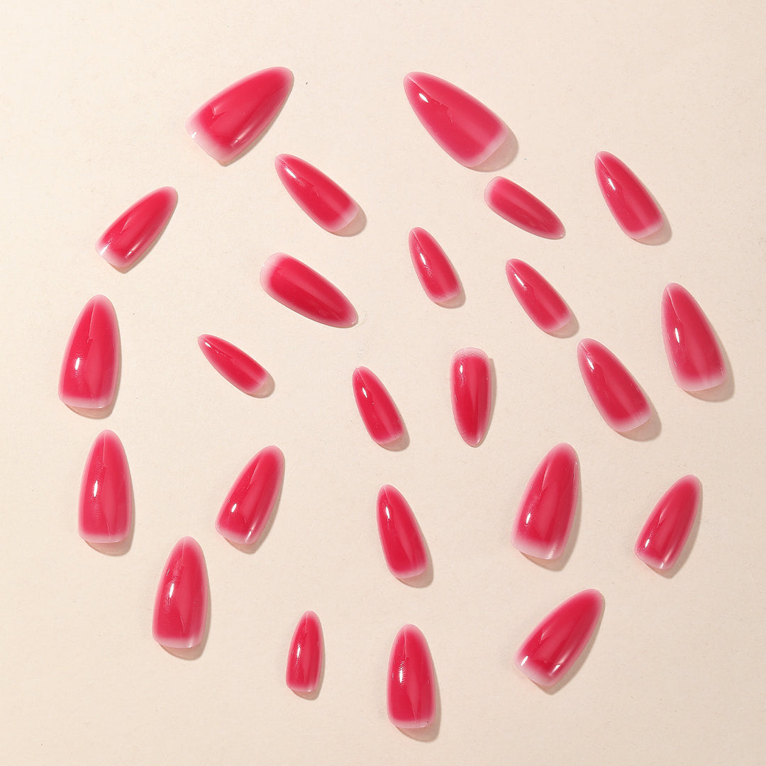 Glossy Ombre Stiletto Nail Extensions Stornfield