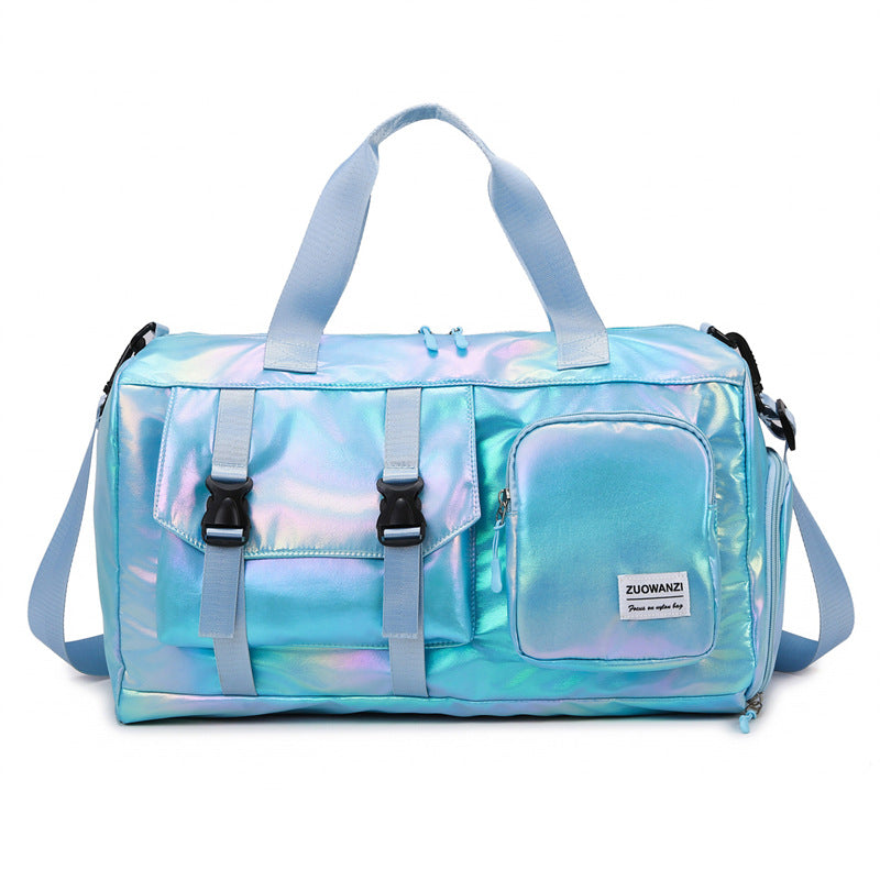 Iridescent Multi-Pocket Travel Duffel Bag Stornfield