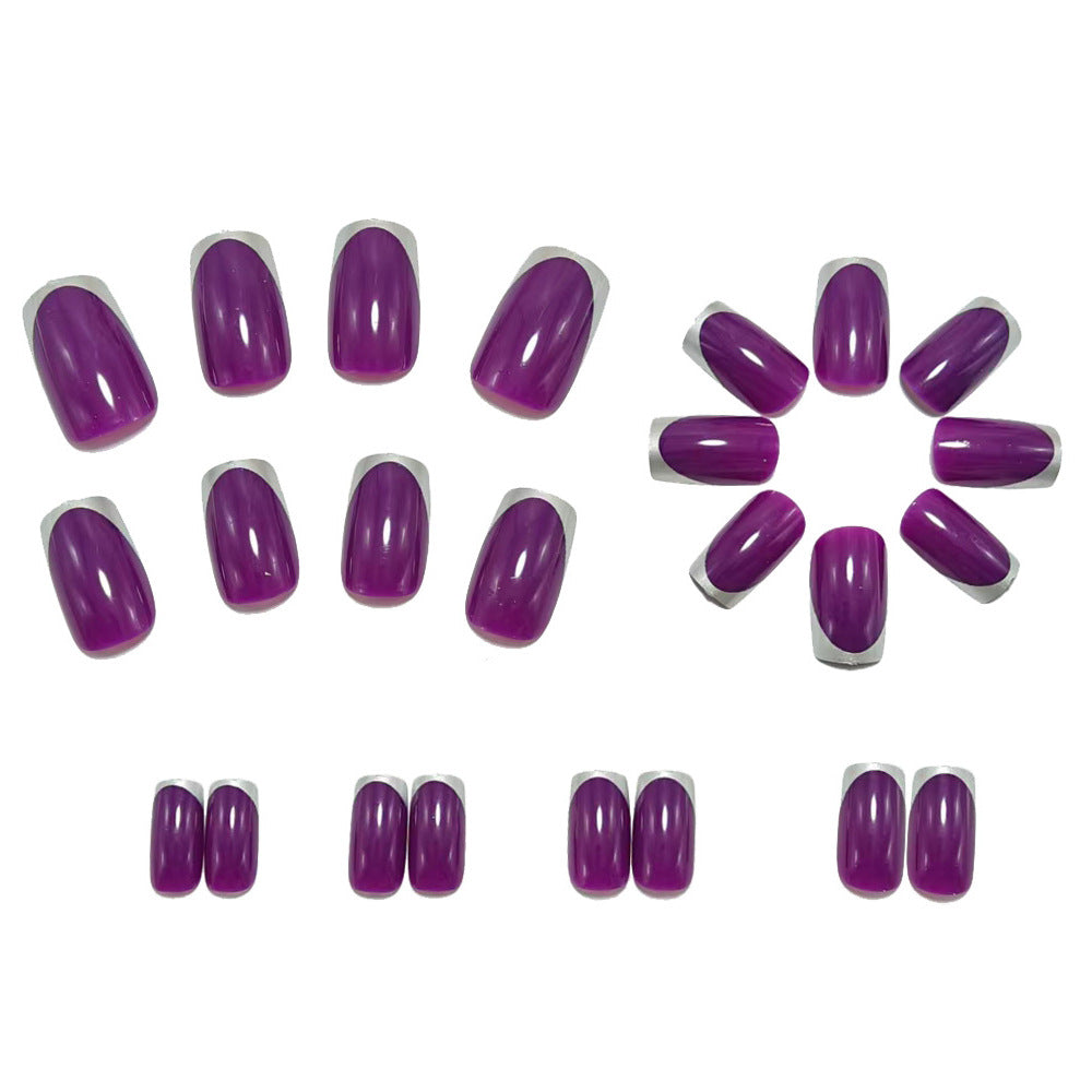 Artificial nails with shiny metallic finish Stornfield