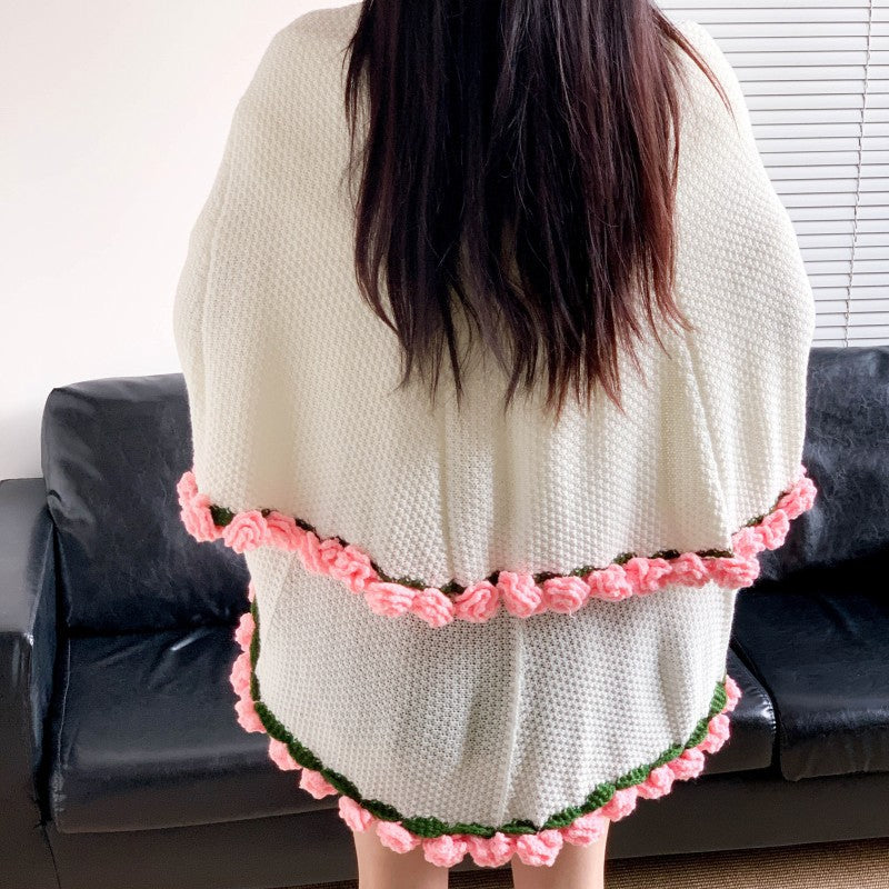 Crochet Flower Bouquets Wrap