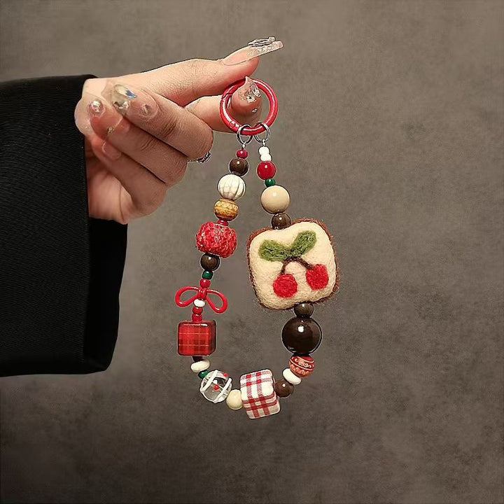 Playful Themed Beaded Keychain Stornfield