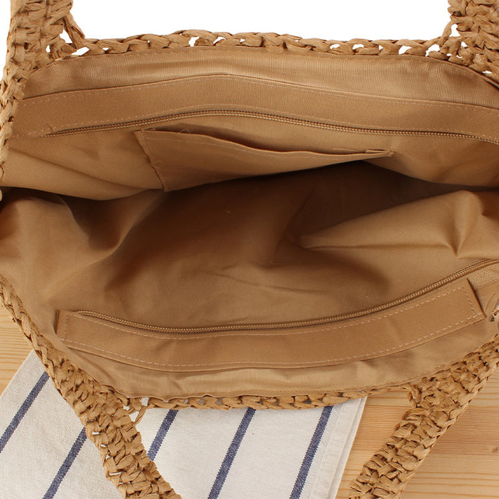 Large Handmade Straw Shopping Bag Stornfield