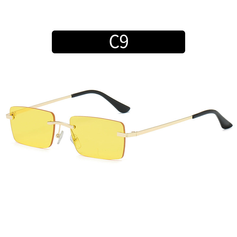 Retro Rectangle Frame Sunglasses