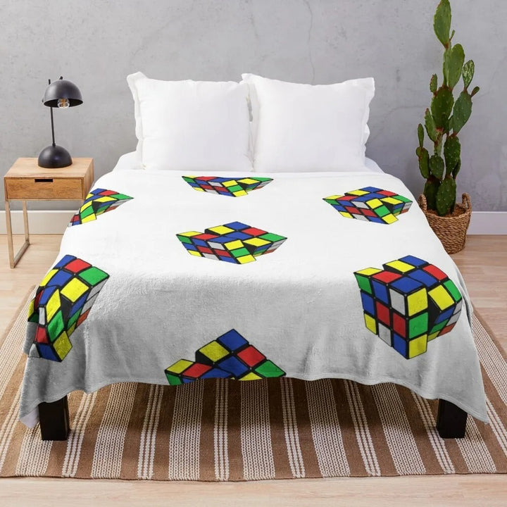 Contemporary Graphic Print Fleece Blanket