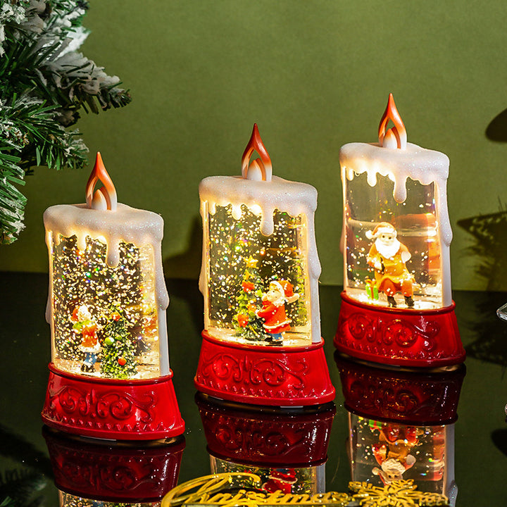 festive glitter lantern