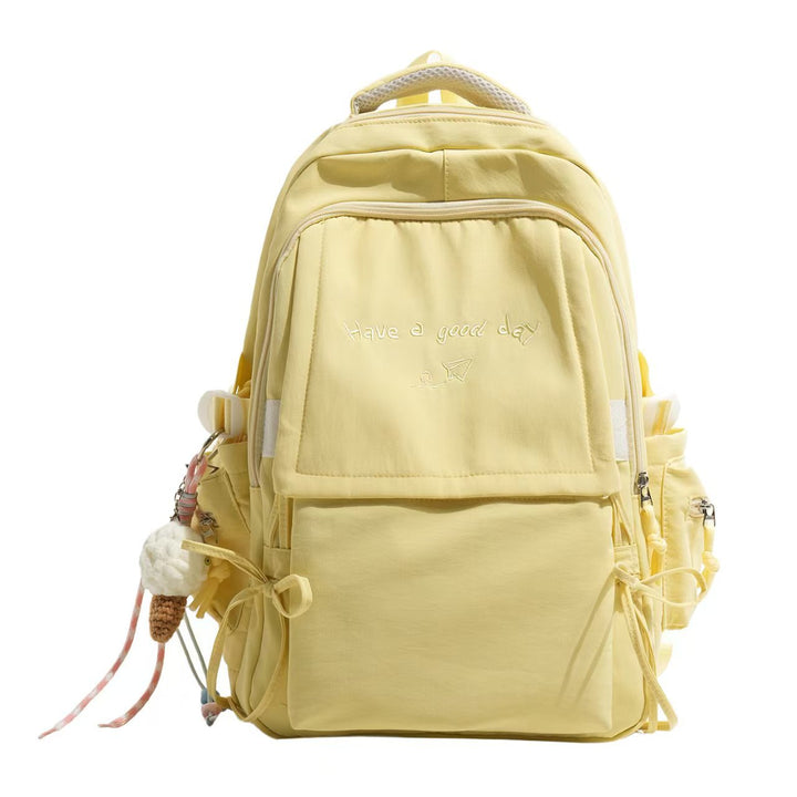 Backpack with Structured Design and Charming Inscription Stornfield