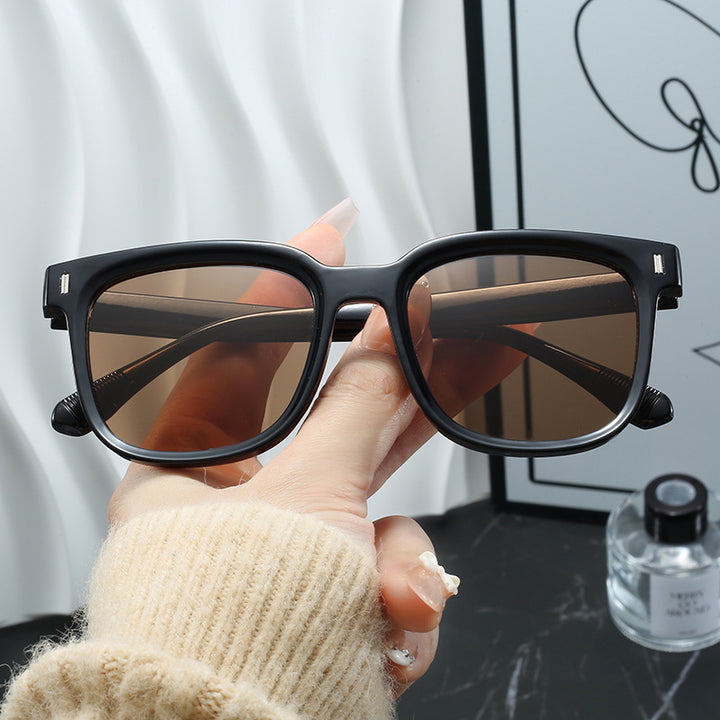 Women Fashionable Square Sunglasses with Transparent Frame Stornfield