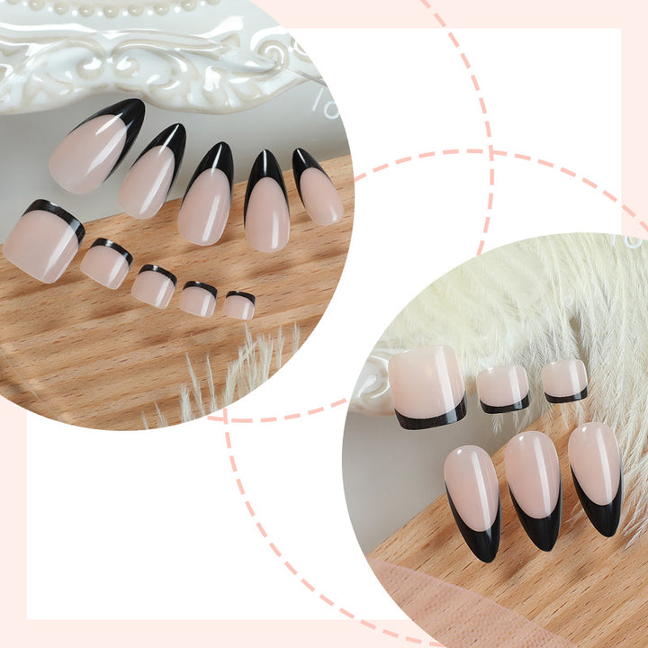 Stylish Press-On Nail Art Set with Elegant Design Stornfield