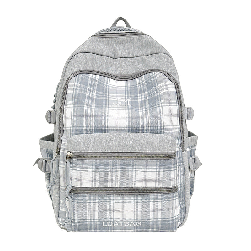 Stylish Vintage Checkered School Backpack Stornfield
