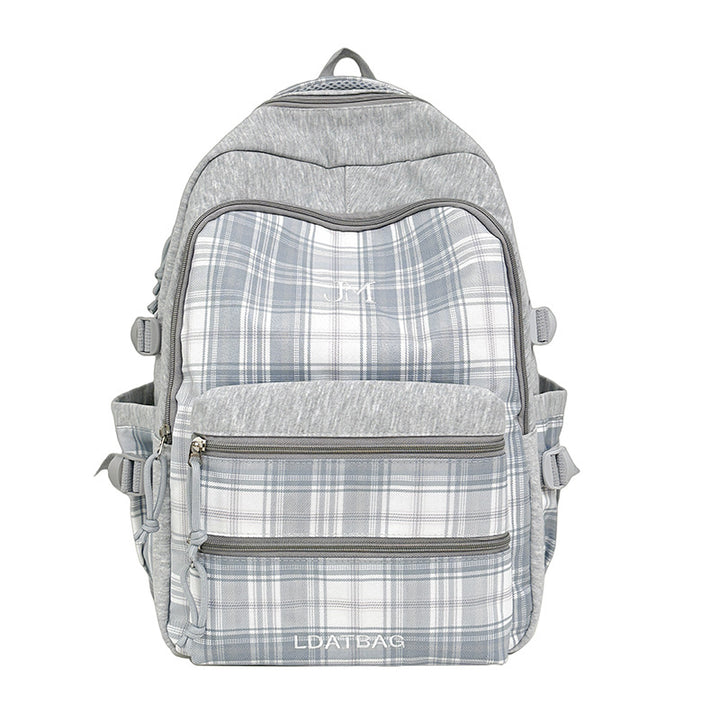 Stylish Vintage Checkered School Backpack Stornfield