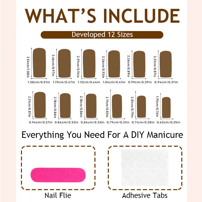 Artificial nail set in modern leopard pattern Stornfield
