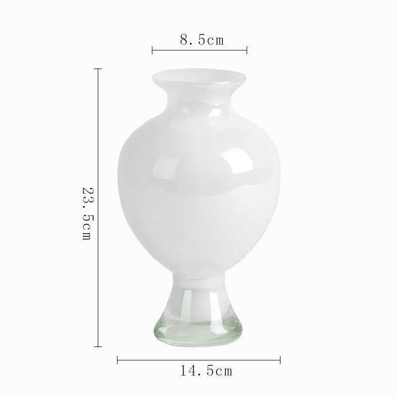 Decorative Handblown Ombre Bulb-on-Pedestal Glass Accent Vase Stornfield