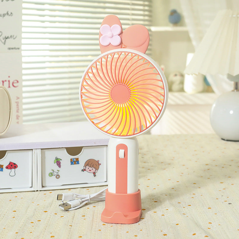 Ladies Portable Hand Fan with USB Connection and LED Lighting Stornfield