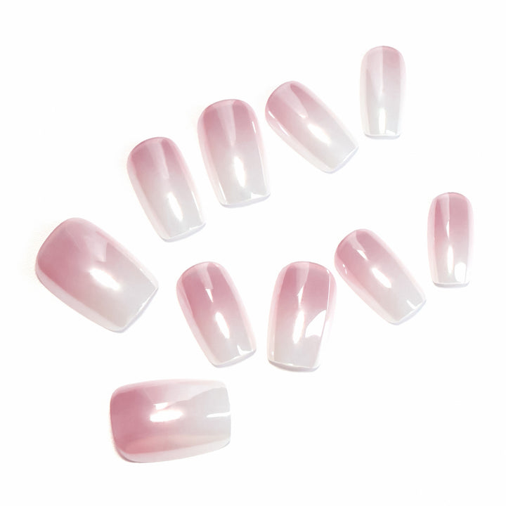 Artificial nail extensions in elegant ombre design Stornfield