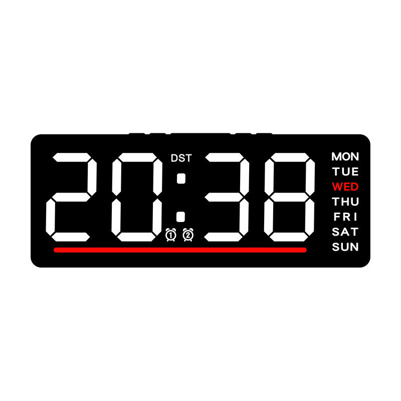 Digital clock with large LED display and multiple alarm functions Stornfield