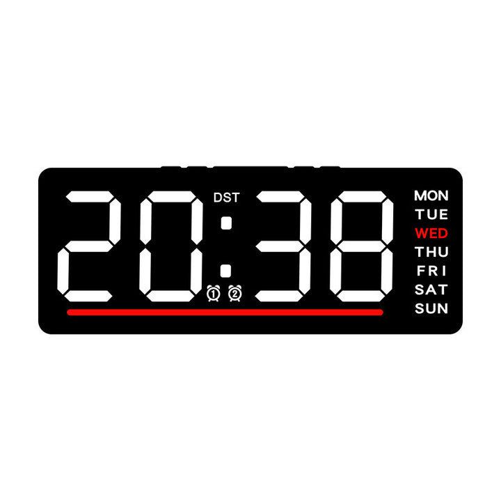 Digital clock with large LED display and multiple alarm functions Stornfield