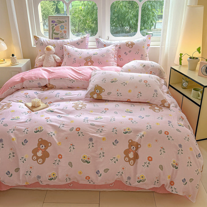 Elegant Floral Patterned Duvet Cover Set